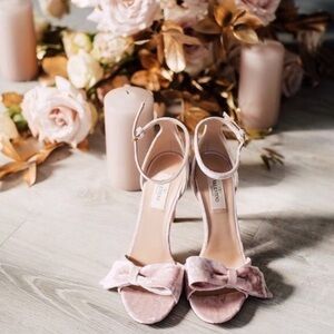 Valentino Velvet heel shoes